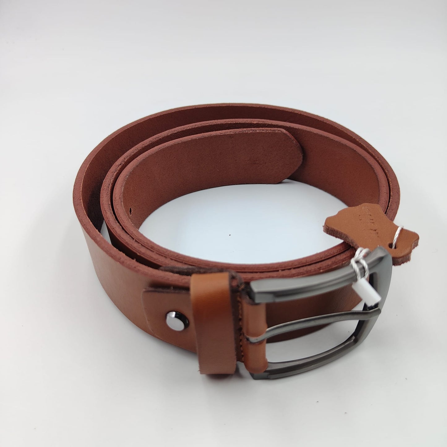 Ceinture en Cuir de Vachette - Marron clair (Tannage Végétal)