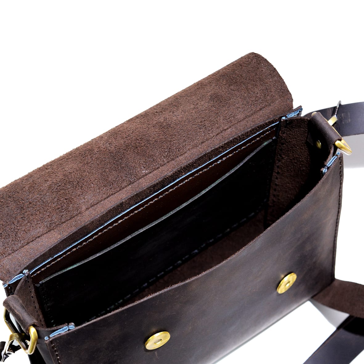 Brown Pull-Up Cowhide Leather Shoulder Bag – Elegance and Character